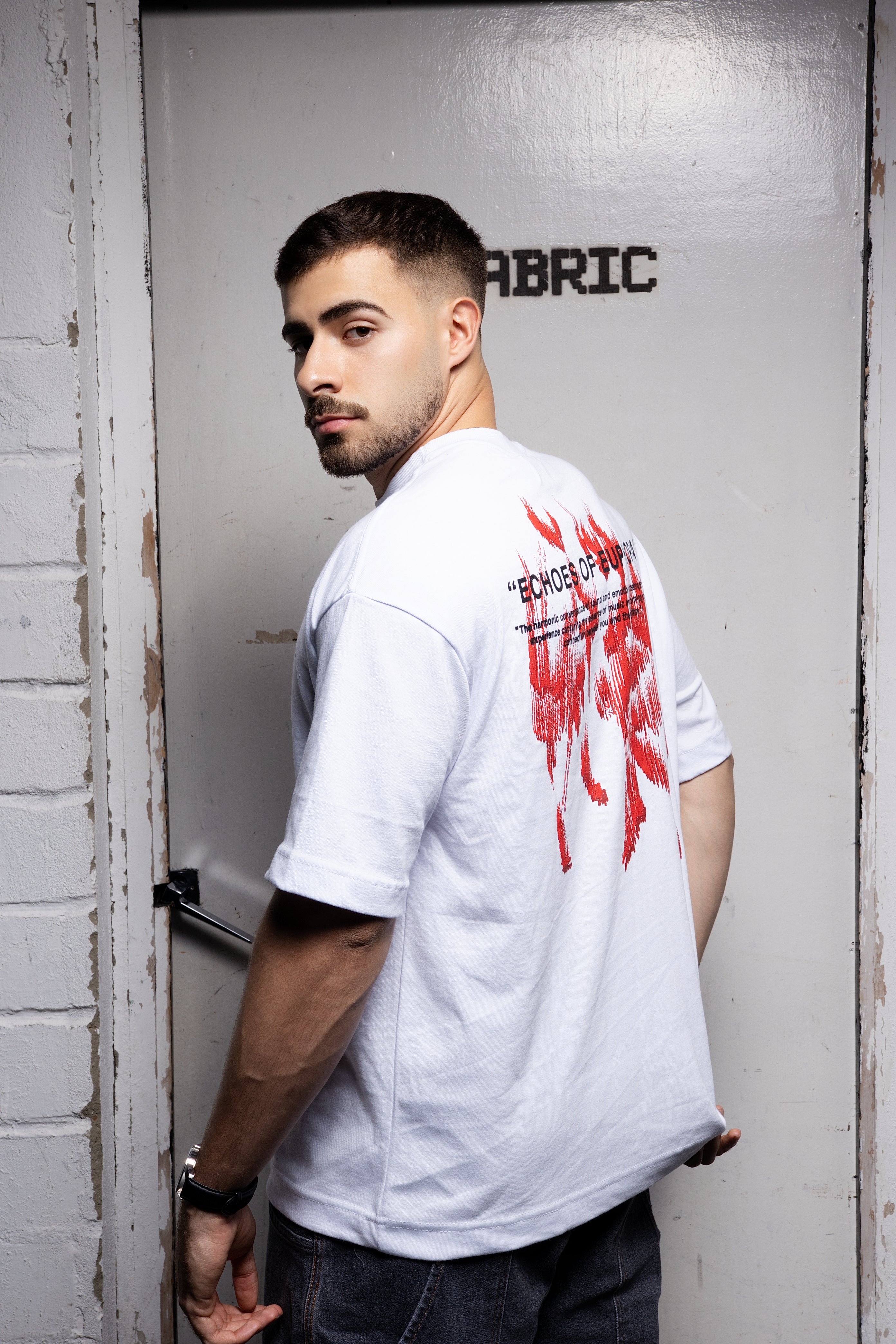 Echoes of Euphoria Oversized Tee - Branca