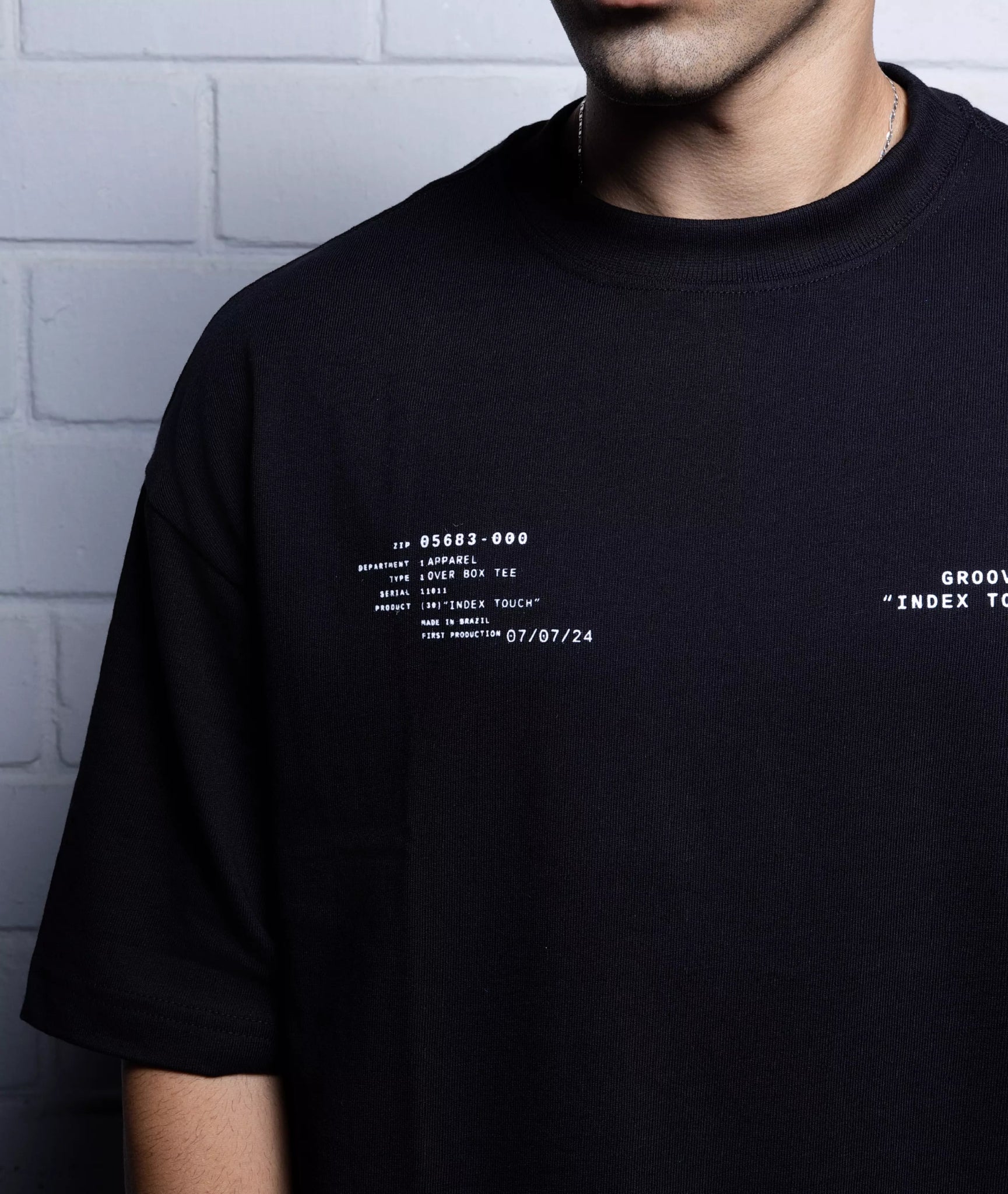 Index Touch Oversized Tee - GROOVYCLO