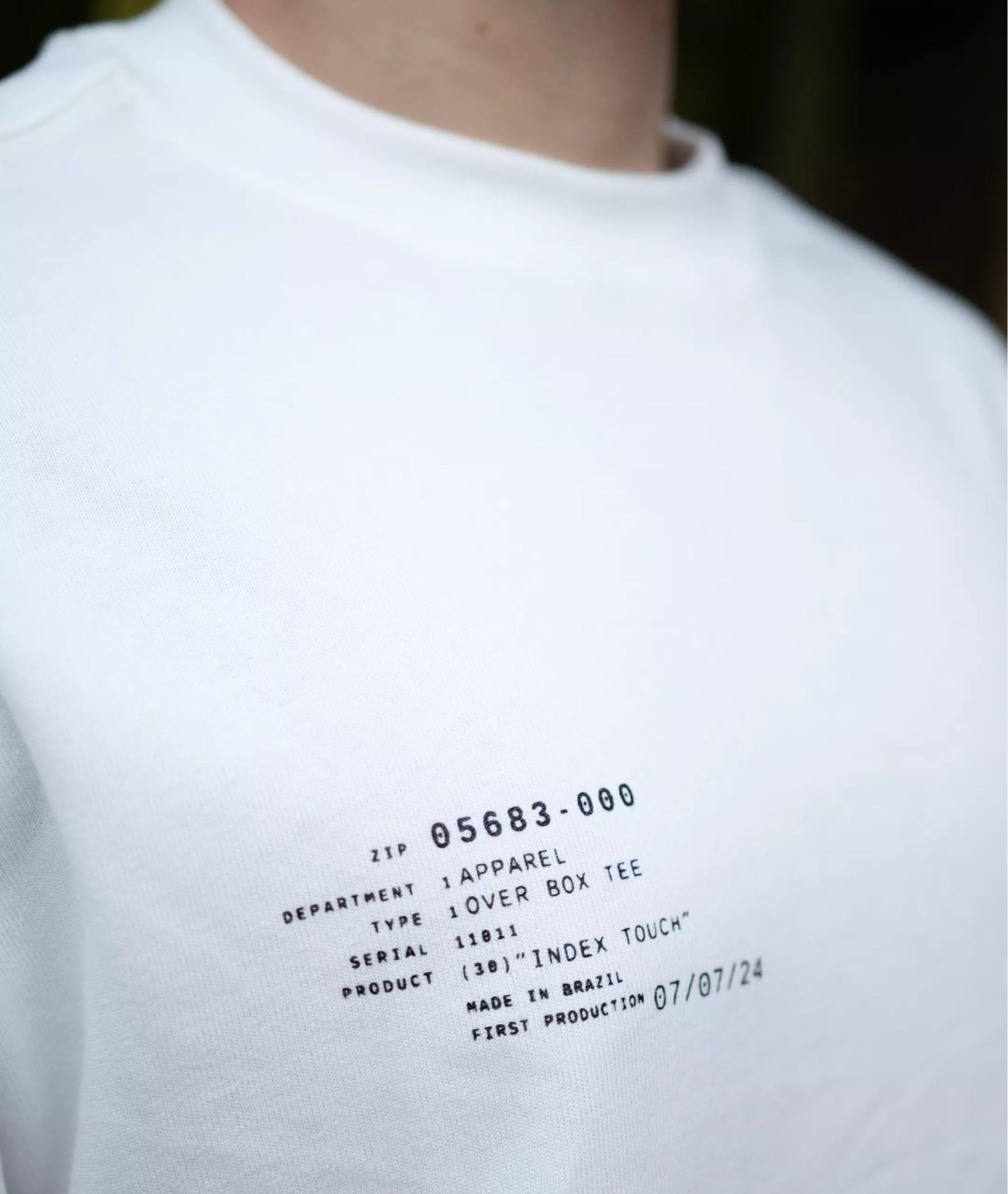 Index Touch Oversized Tee - GROOVYCLO