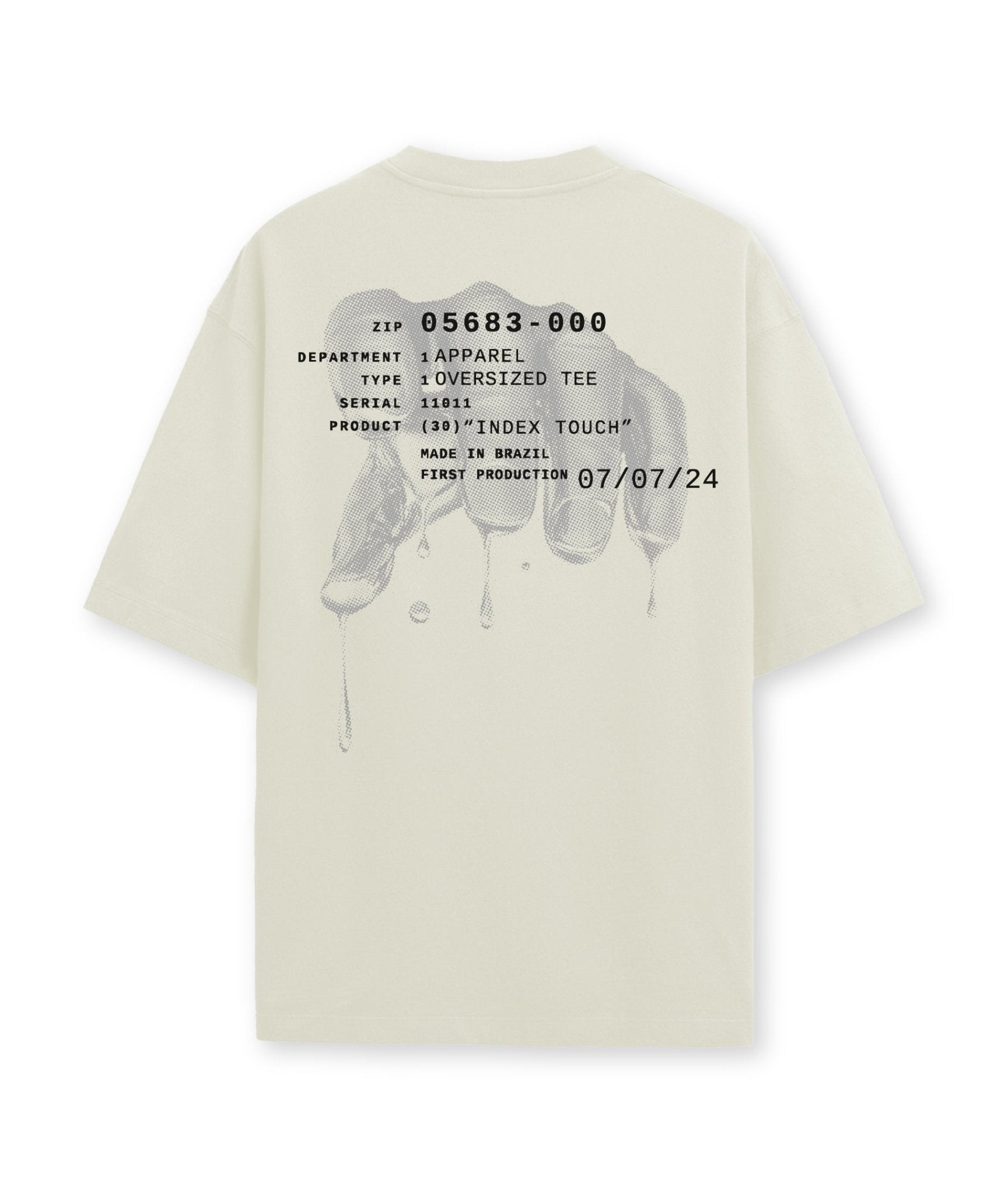 Index Touch Oversized Tee - GROOVYCLO