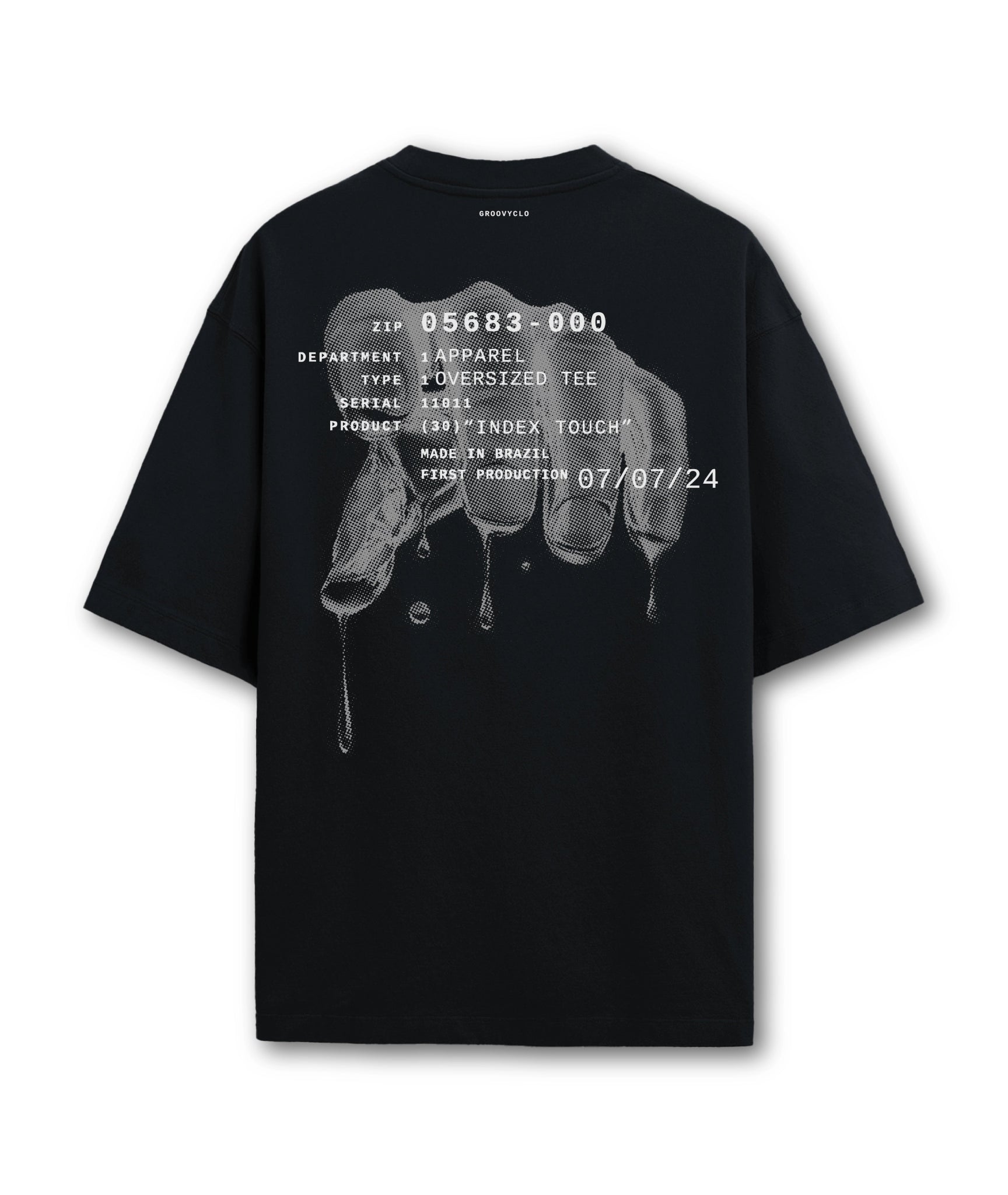 Index Touch Oversized Tee - GROOVYCLO