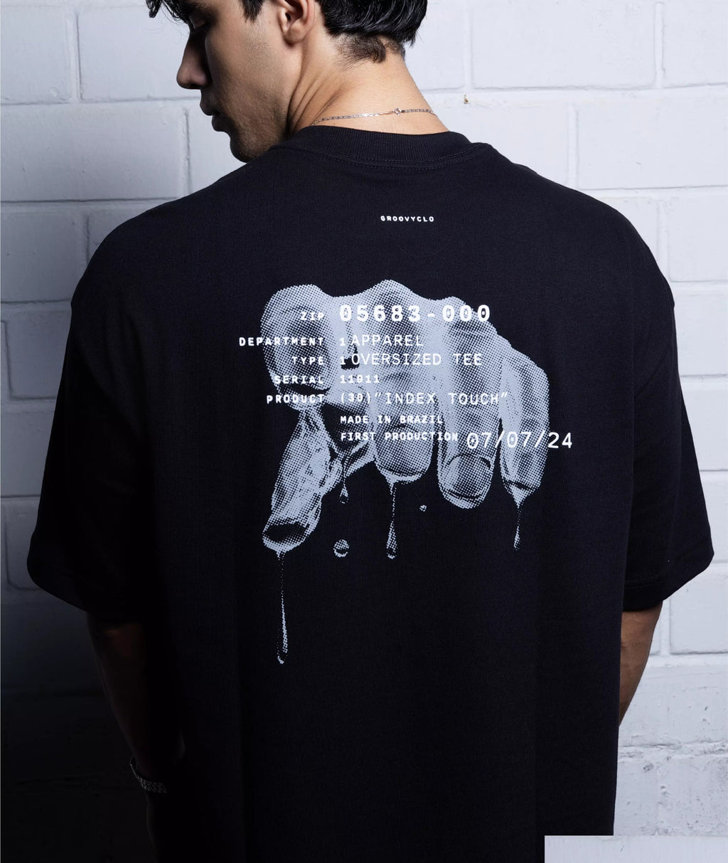 Index Touch Oversized Tee - GROOVYCLO