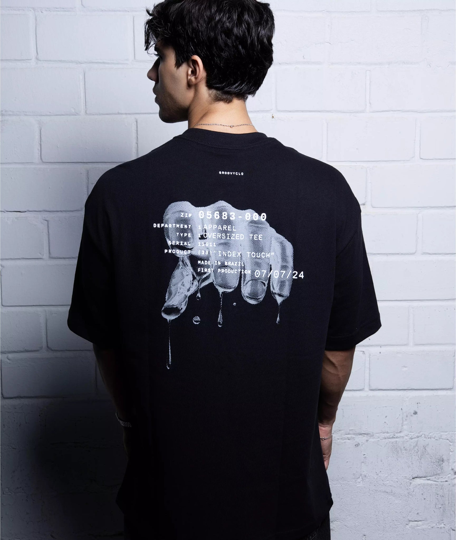 Index Touch Oversized Tee - GROOVYCLO