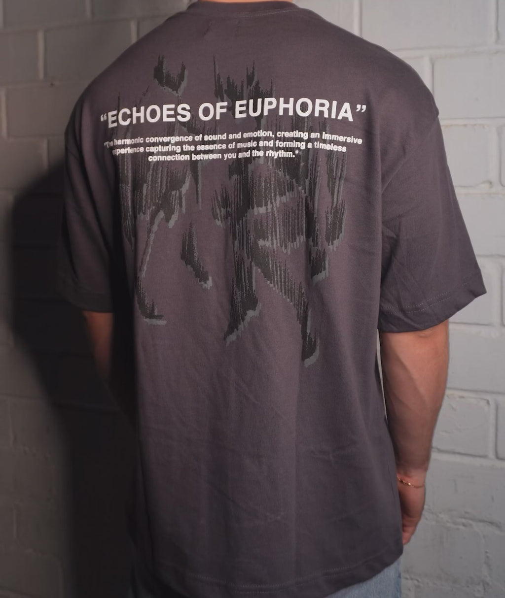 Echoes of Euphoria Oversized Tee - Chumbo