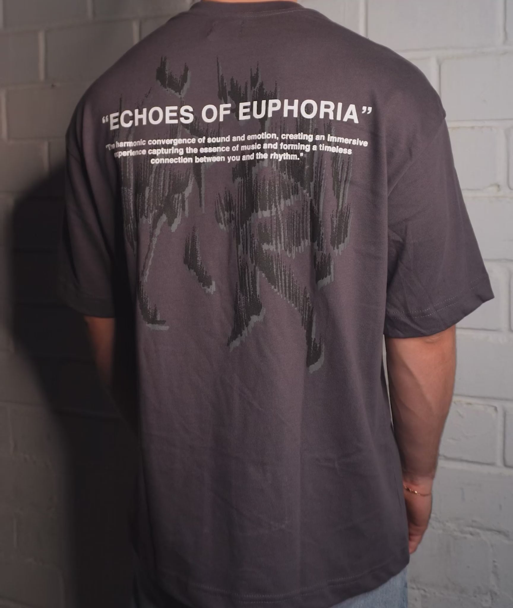 Echoes of Euphoria Oversized Tee - Chumbo